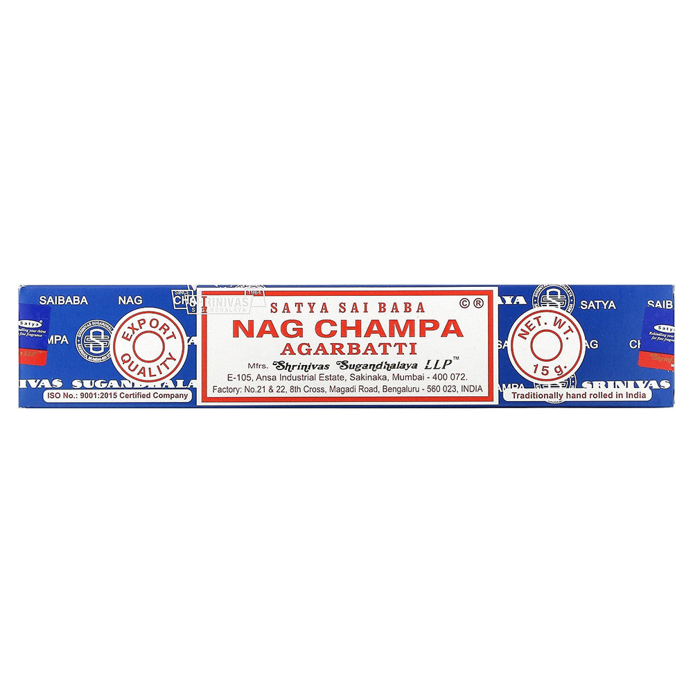 Satya Sai Baba Nag Champa Agarbatti Incense - 15 Grams